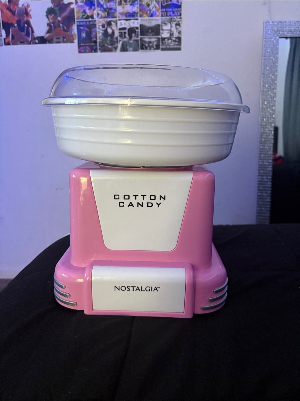 Nostalgia Pink & White Cotton Candy Maker